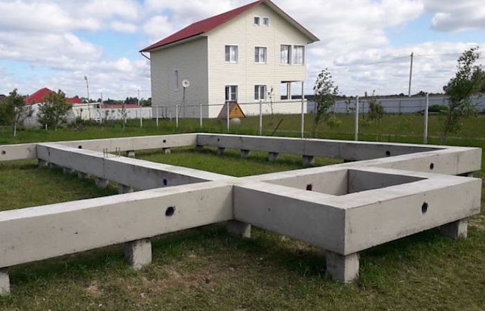 строительство фундамента для пеноблочного дома